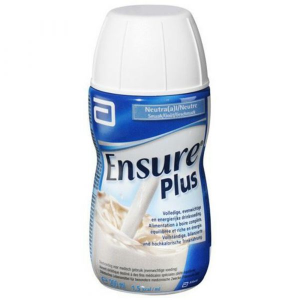 3x Ensure Plus Vanille Flesje 200 ml