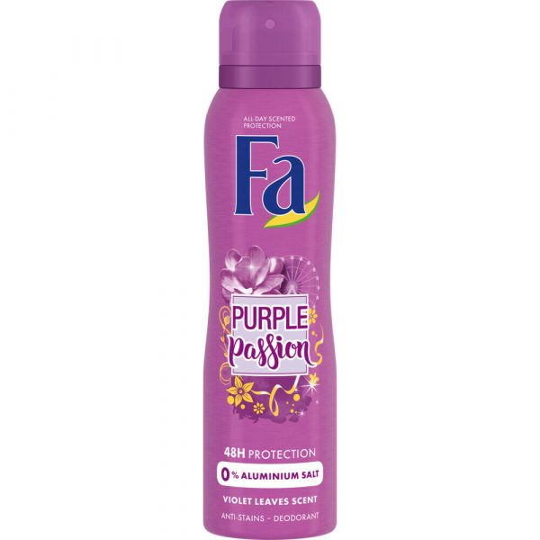 6x Fa Deodorant Spray Purple Passion 150 ml