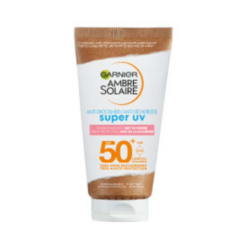 2x Garnier Ambre Solaire Sensitive Expert+ SPF 50+ Gezicht Zonnebrandcréme 50 ml