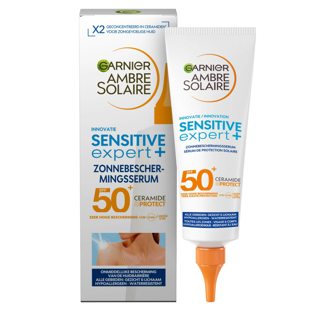 2x Garnier Ambre Solaire Sensitive Expert Zonbeschermingsserum SPF 50+ 125 ml