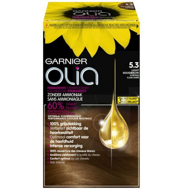 3x Garnier Olia Haarverf 5.3 - Goudbruin