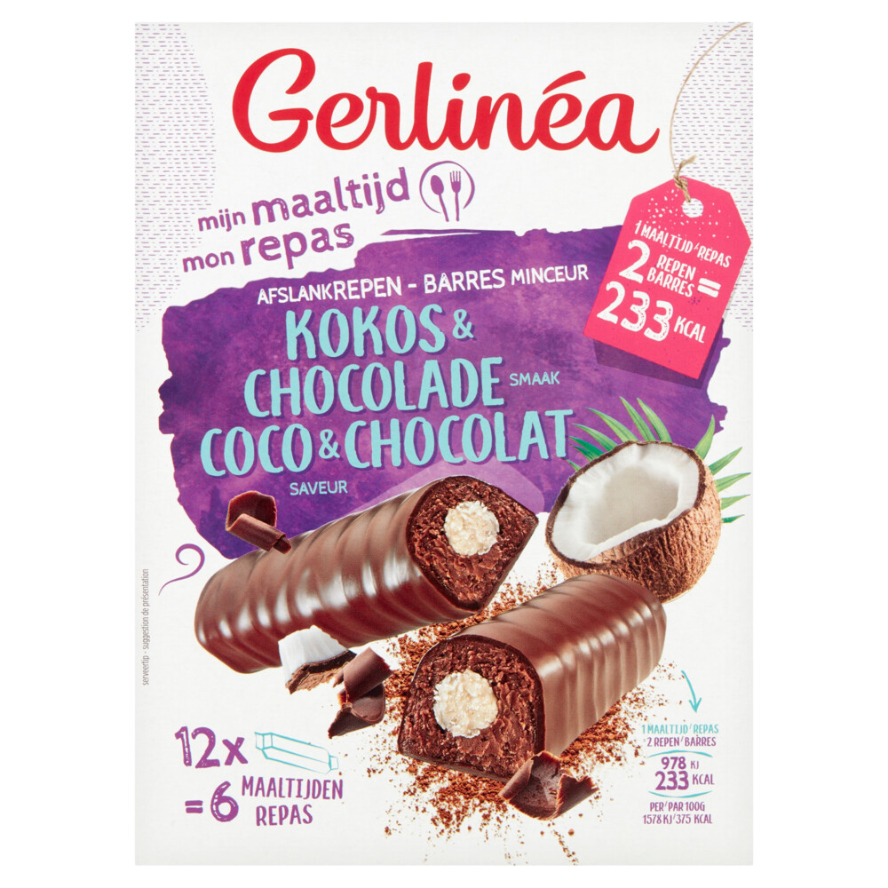 Gerlinea Repen Kokos en Chocolade 12 x 31 gr