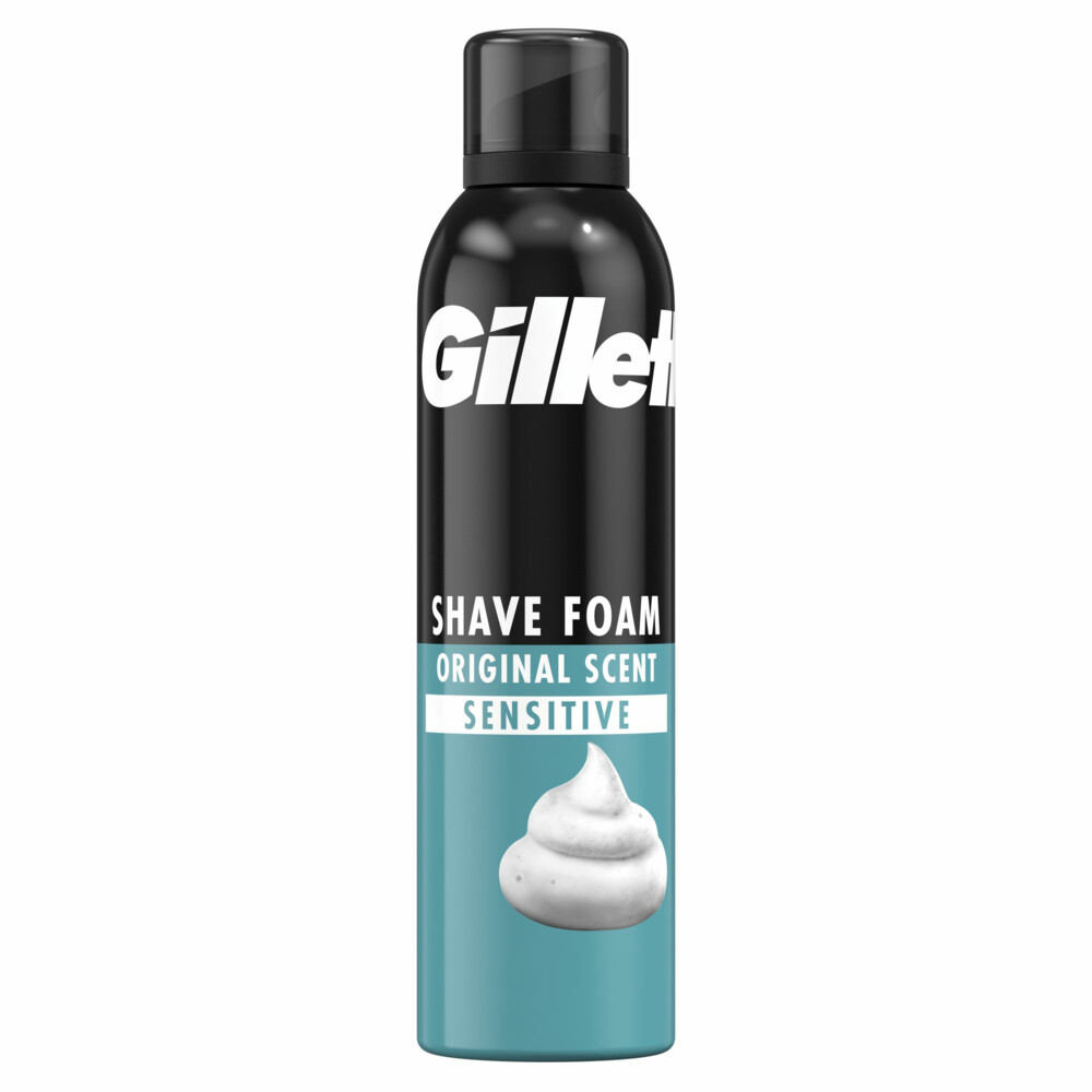 Gillette Scheerschuim Preps Basic Gevoelige Huid 300 ml