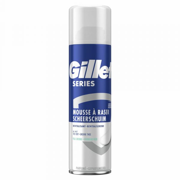 Gillette Series Revitaliserende Scheerschuim Met Groene Thee 250 ml