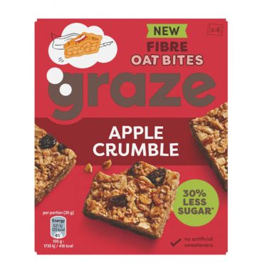 Graze Havermoutrepen Apple Crumble Oat Bites 4 x 30 gr