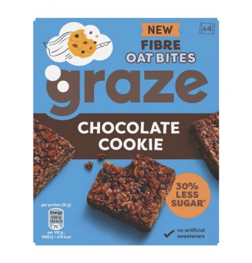 3x Graze Havermoutrepen Chocolate Cookie 4 x 30 gr