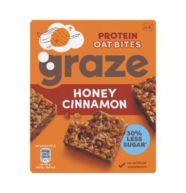 Graze Havermoutrepen Honey Cinnamon Protein Oat Bites 120 gr