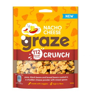 3x Graze Peulvruchten&Groentensnack Nachos Cheese Crunch 104 gr