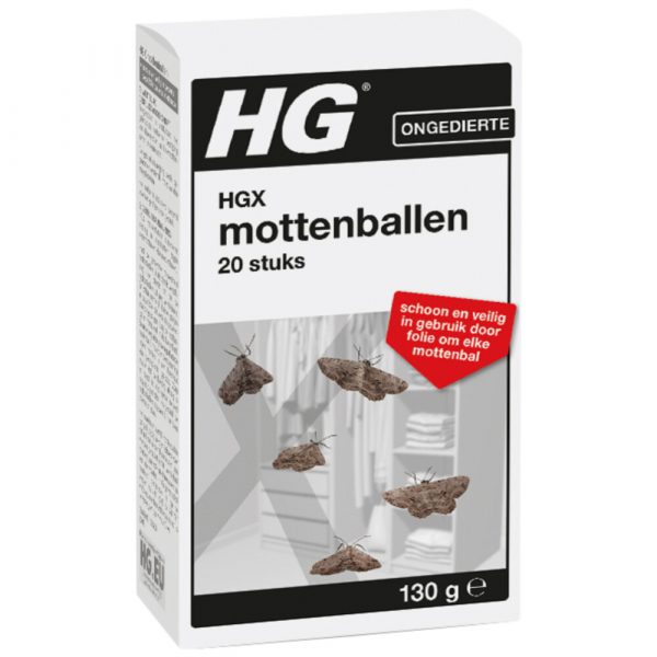 HG X Mottenballen 20 stuks