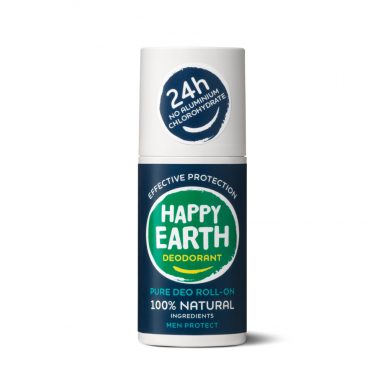 Happy Earth 100% Natuurlijke Deodorant Roller Men Protect 75 ml