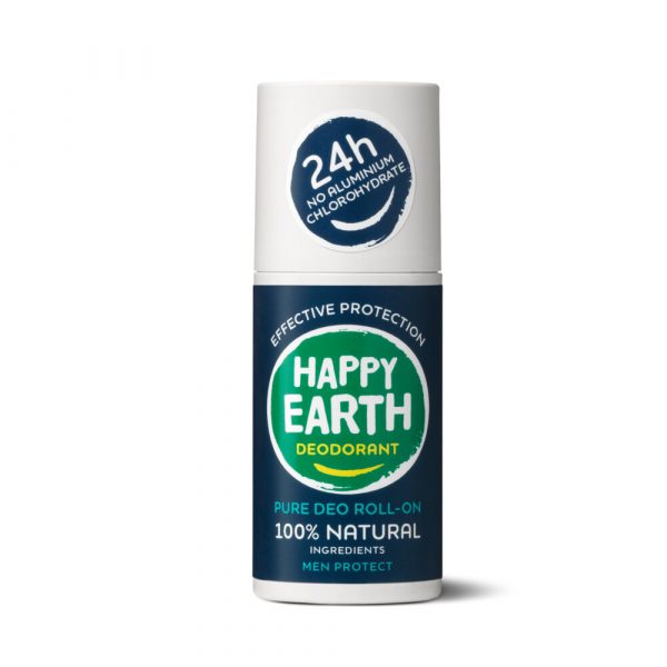 Happy Earth 100% Natuurlijke Deodorant Roller Men Protect 75 ml