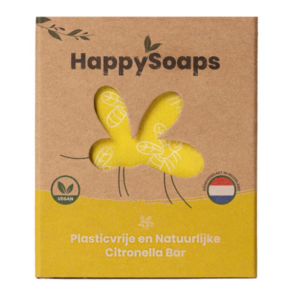 HappySoaps Anti-insect Bar Citronella&Krachtige Munt 40 gr