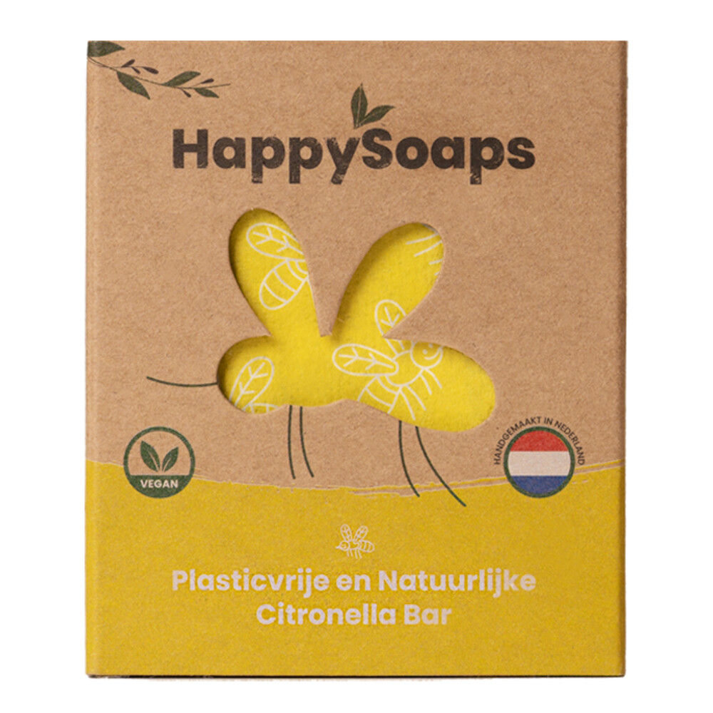 HappySoaps Anti-insect Bar Citronella&Krachtige Munt 40 gr