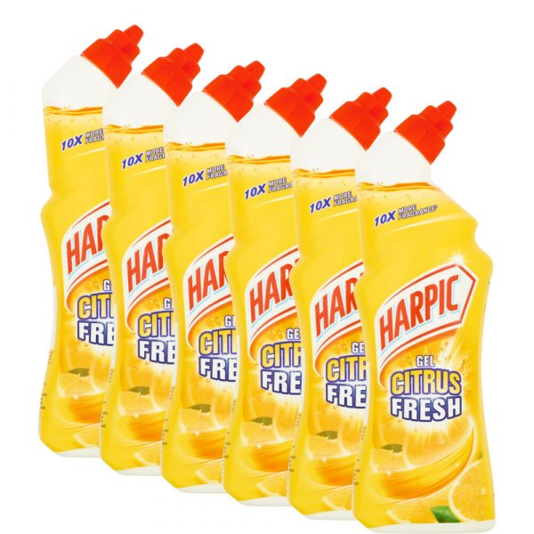 6x Harpic Toiletreiniger Citrus 750 ml