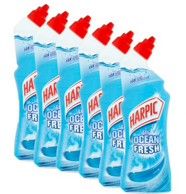 6x Harpic Toiletreiniger Marine 750 ml