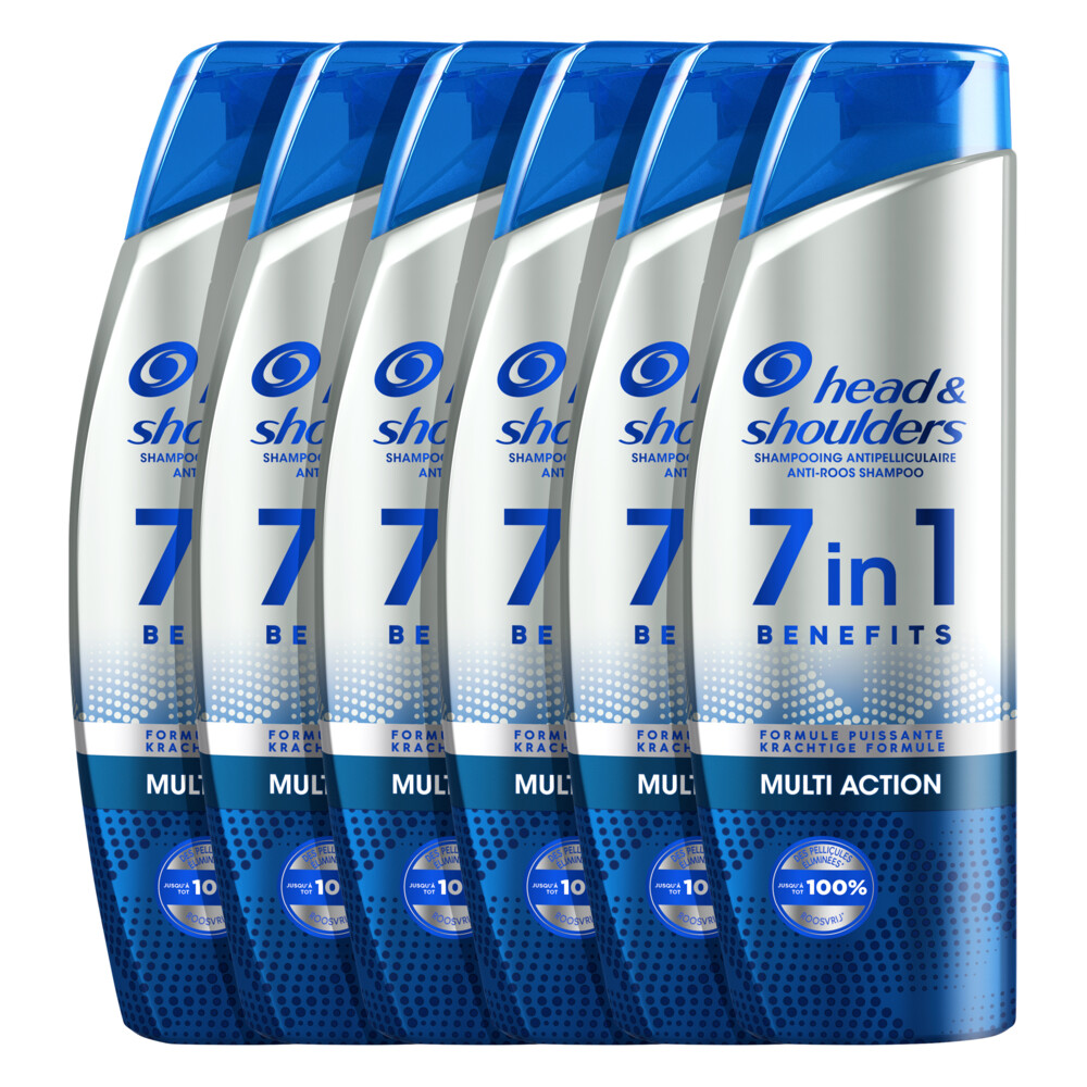 6x Head&Shoulders Shampoo 7in1 - Multi Action 225 ml