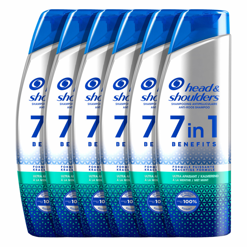 6x Head&Shoulders Shampoo 7in1 - Ultra Kalmerend 225 ml