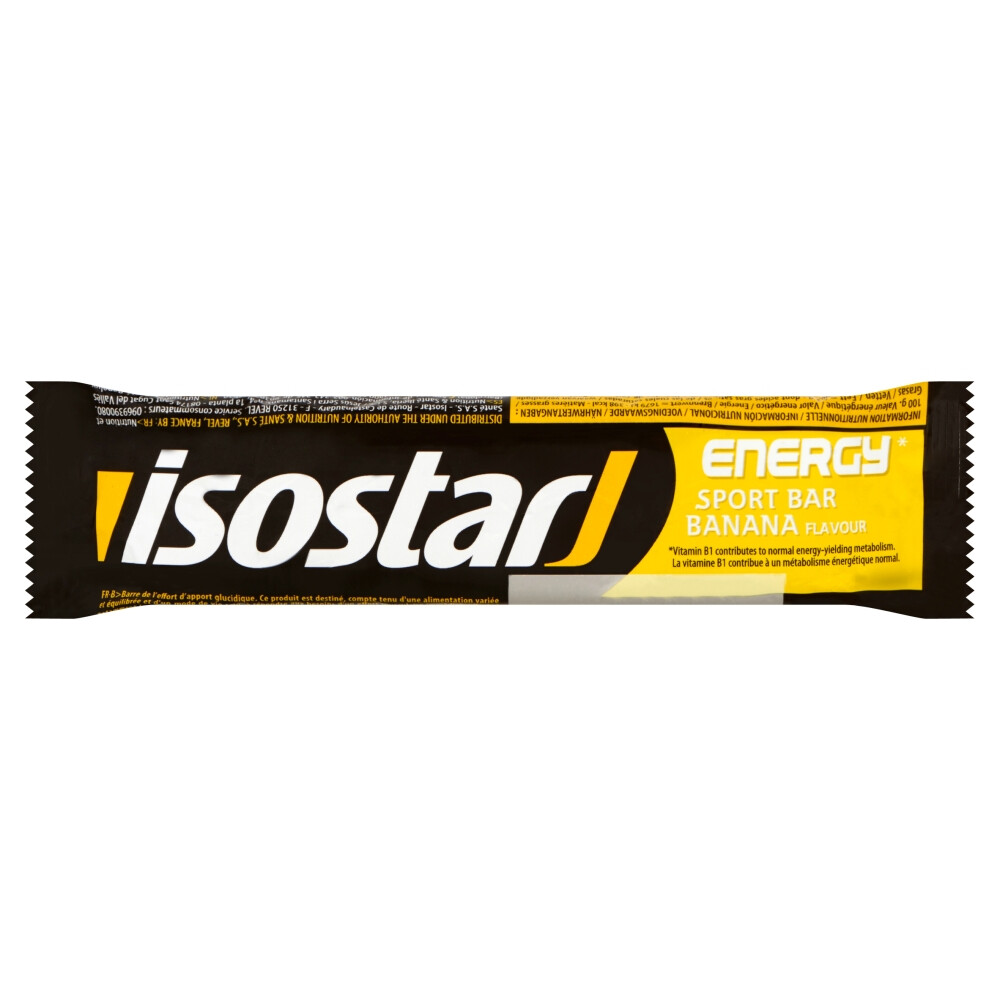 30x Isostar High Energy Sportreep Banaan 40 gr