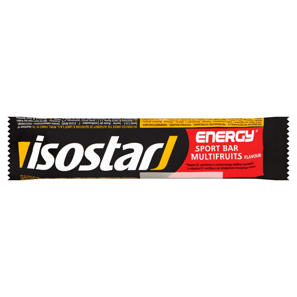 12x Isostar High Energy Sportreep Multifruits 40 gr