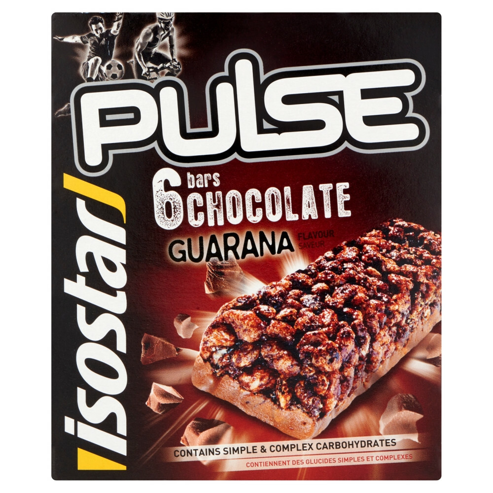 3x Isostar Sportreep Pulse Chocolade 138 gr