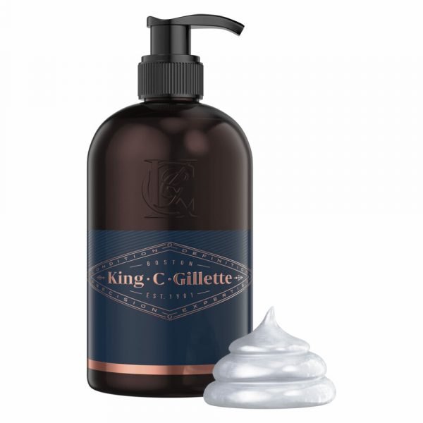 King C. Gillette Baard- en Gezichtsreiniger 350ml