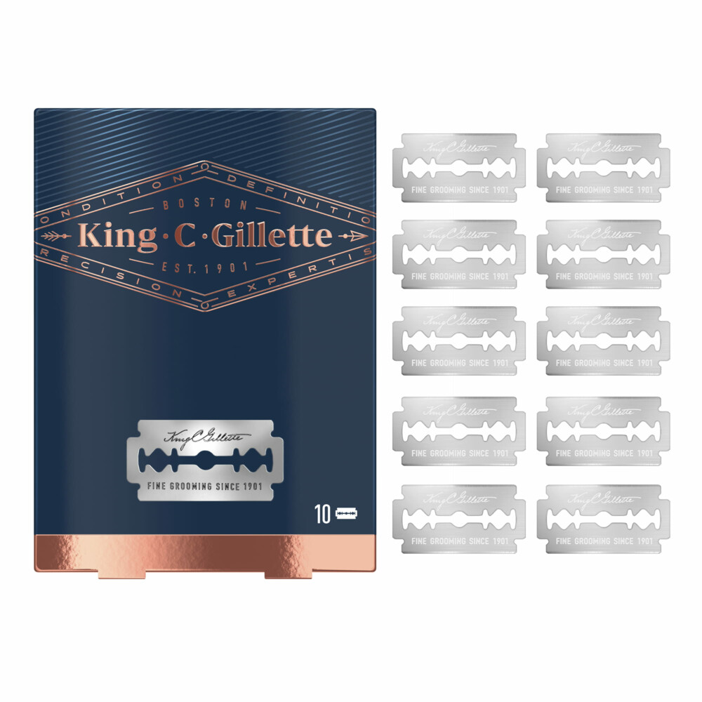 King C. Gillette Double Edge Safety Razor Navulling Scheermesjes 10 stuks