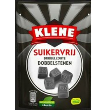 3x Klene Dubbelzoute Dobbelstenen Suikervrij 105 gr