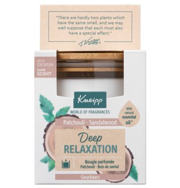 Kneipp Geurkaars Deep Relaxation - Sandalwood en Patchouli