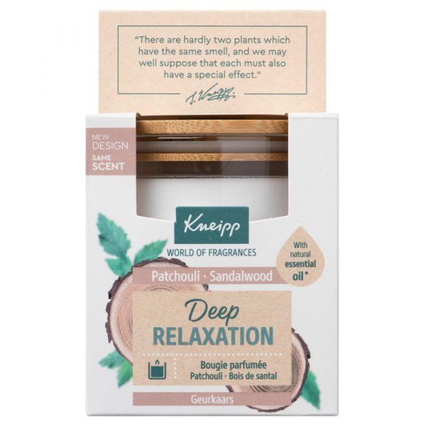 Kneipp Geurkaars Deep Relaxation - Sandalwood en Patchouli