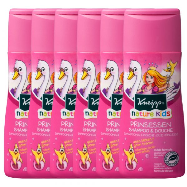 6x Kneipp Shampoo&Douche Prinsessen 200 ml