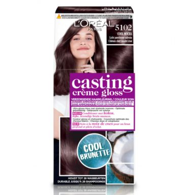 3x L'Oréal Casting Crème Gloss Haarkleuring 5102 Licht Parelmoer Asbruin