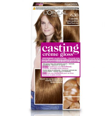 3x L'Oréal Casting Crème Gloss Haarkleuring 630 Caramel - Donker Goudblond