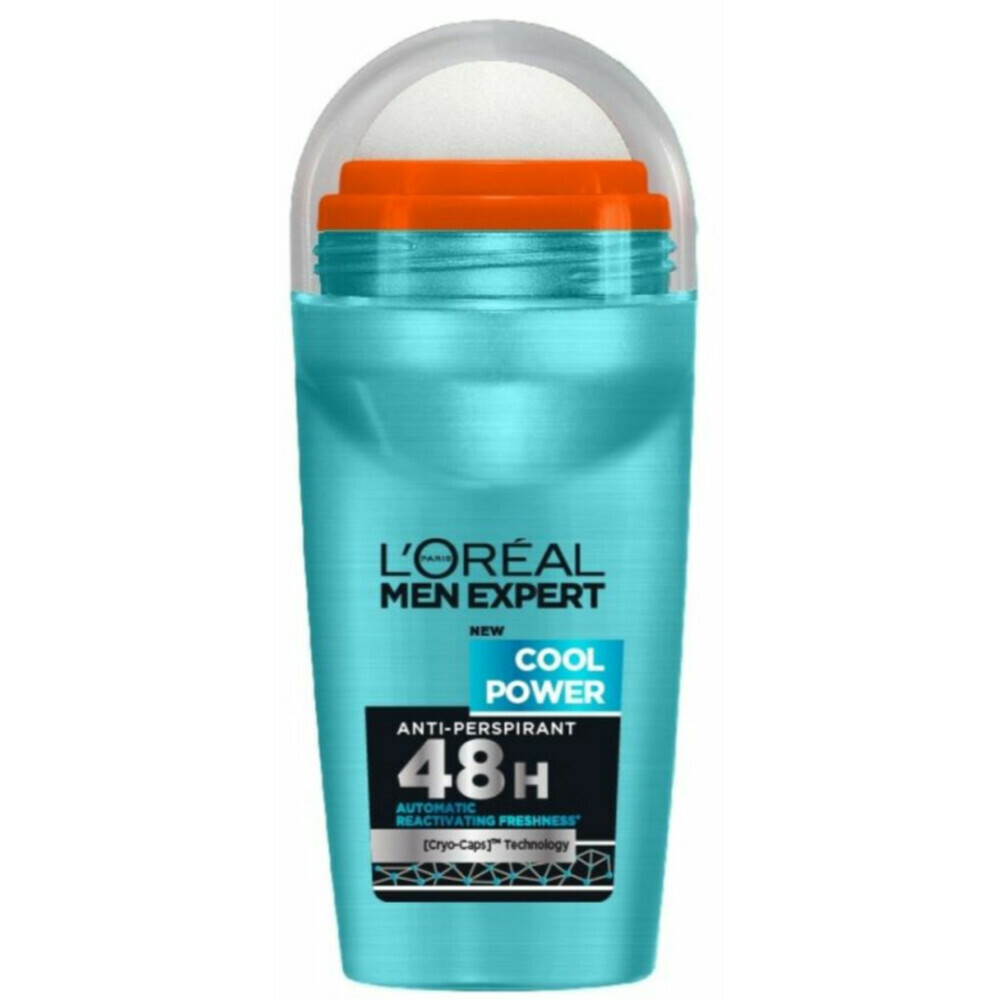 6x L'Oréal Men Expert Deodorant Roller Cool Power 50 ml