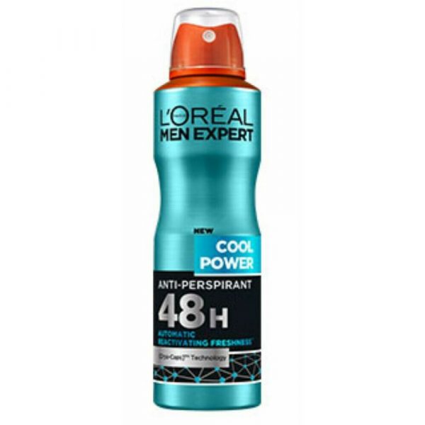 6x L'Oréal Men Expert Deodorant Spray Cool Power 150 ml