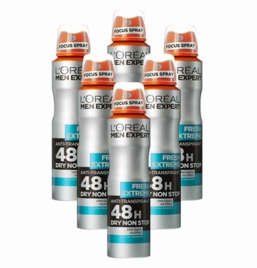 6x L'Oréal Men Expert Deodorant Spray Fresh Extreme 150 ml