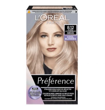 L'Oréal Preference haarkleuring 8.12 Alaska Licht As Beigeblond - Cool Blondes