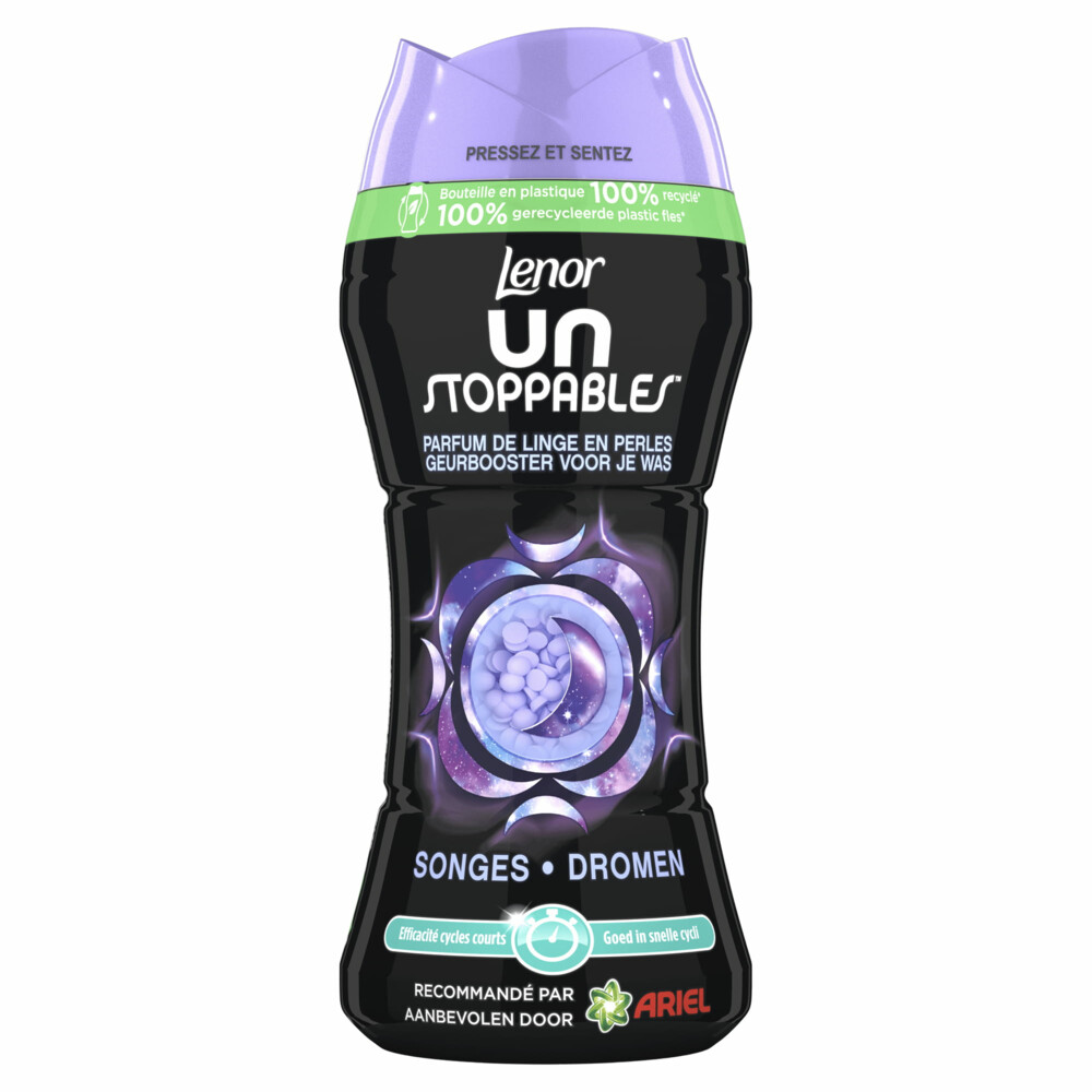 2e halve prijs: Lenor Unstoppables In-Wash Geurbooster Dromen 16 Wasbeurten 224 gr