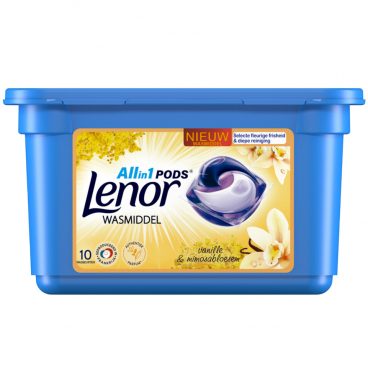 Lenor Wasmiddel All-in-1 Pods Vanille&Mimosabloem 10 stuks