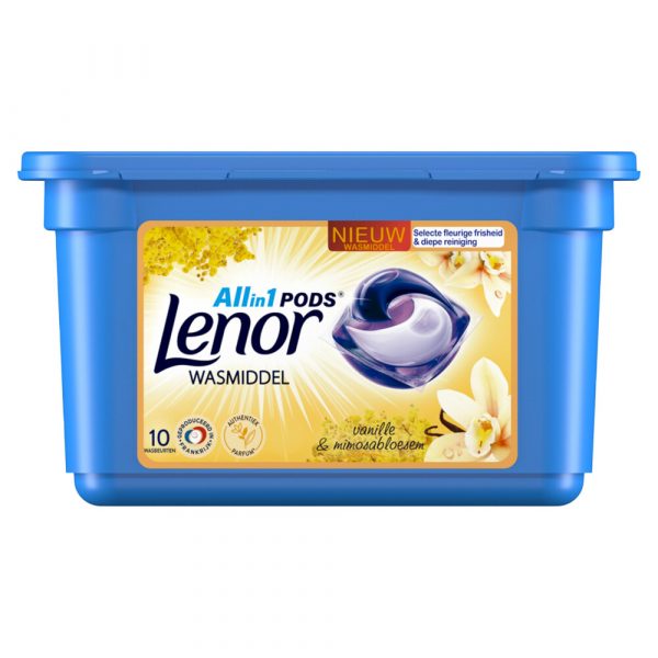 Lenor Wasmiddel All-in-1 Pods Vanille&Mimosabloem 10 stuks