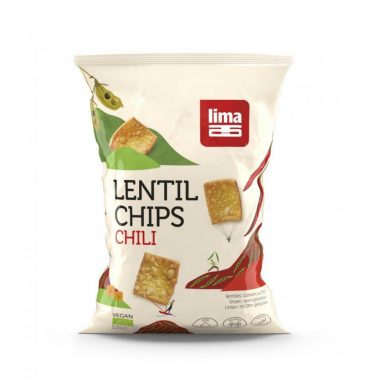 Lima Chips Lentil Linzen Chili Bio 90 gr