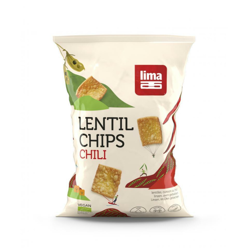 Lima Chips Lentil Linzen Chili Bio 90 gr