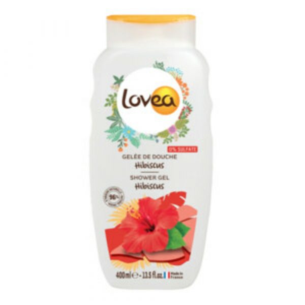 3x Lovea Sulfaatvrije Douchegel Hibiscus 400 ml