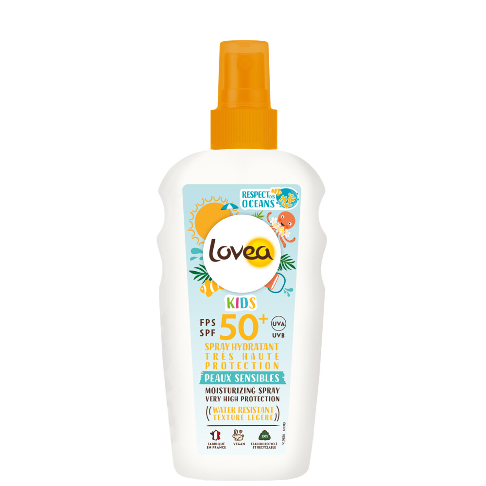 2x Lovea Sun Zonnebrand Spray Kids SPF 50+ 150 ml