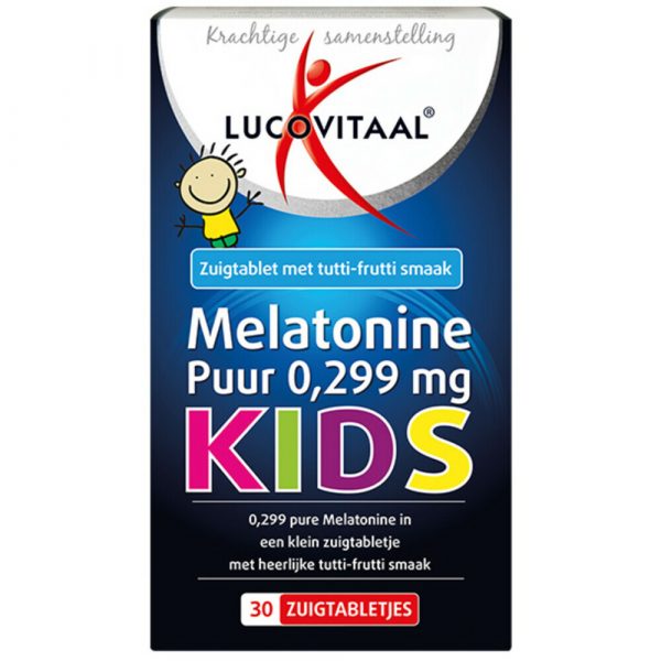 3x Lucovitaal Melatonine Puur Kids 30 zuigtabletten