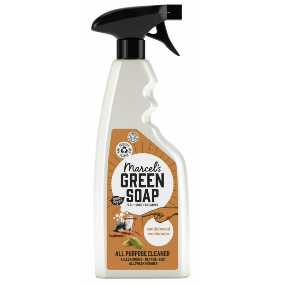 6x Marcel's Green Soap Allesreiniger Spray Sandelhout&Kardemom 500 ml