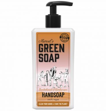 6x Marcel's Green Soap Handzeep Sandelhout&Kardemom 250 ml