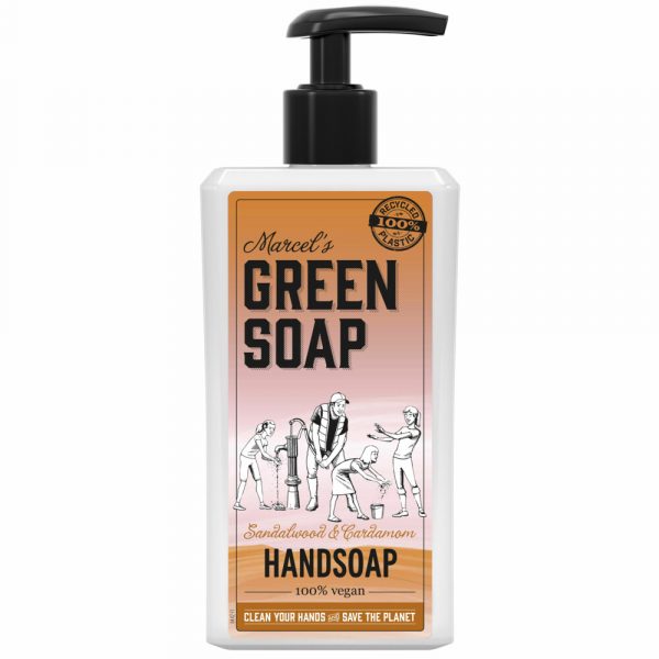 6x Marcel's Green Soap Handzeep Sandelhout&Kardemom 250 ml