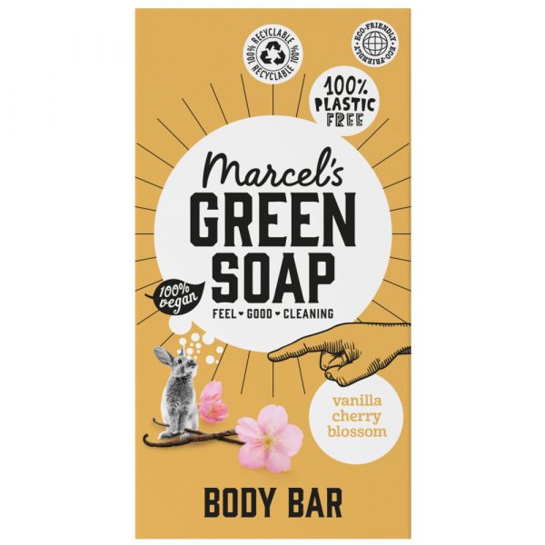 Marcel's Green Soap Showerbar Vanilla&Cherry Blossom 150 gr