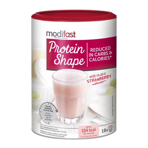 Modifast Protein Shape Milkshake Aardbei 540 gr