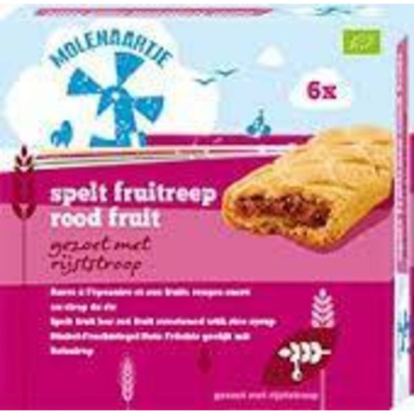 3x Molenaartje Fruit Rode Vruchten Eko 180 gr